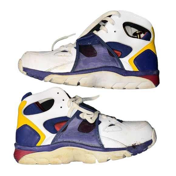 Nike Other - NIKE AIR TRAINER Huarache Retro OG 2019 White Regency Purple 679083-107 Size 10.